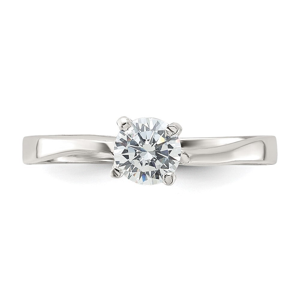 Sterling Silver Cubic Zirconia Ring Size 8