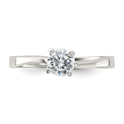 Sterling Silver Cubic Zirconia Ring Size 8