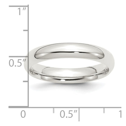 Sterling Silver 4mm Comfort Fit Size 9 Band
