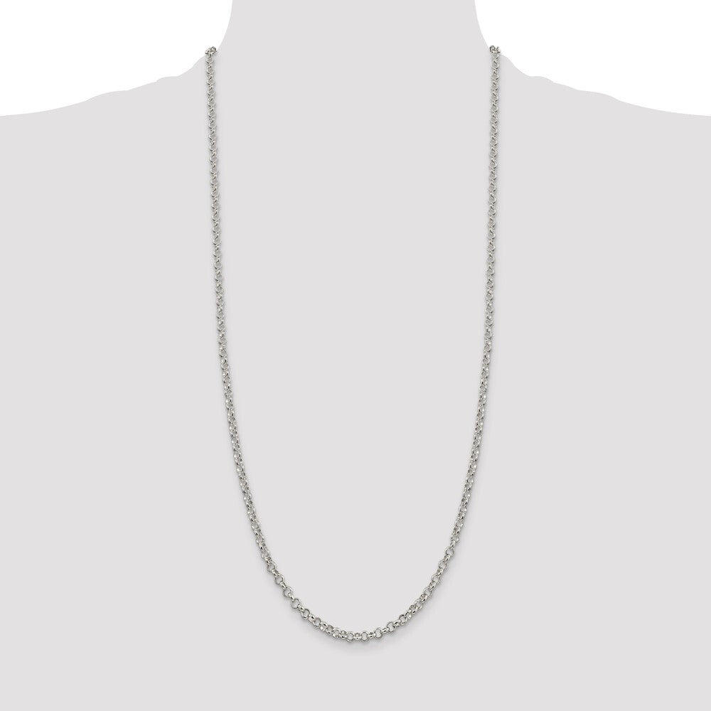Sterling Silver 4mm Rolo Chain