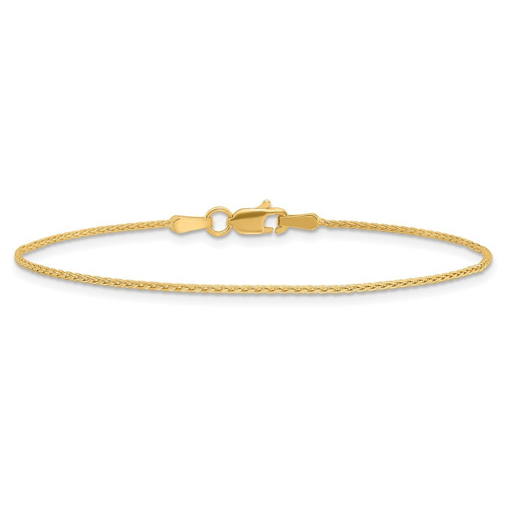 14k Yellow Gold 7 inch 1.2mm Parisian Wheat Bracelet