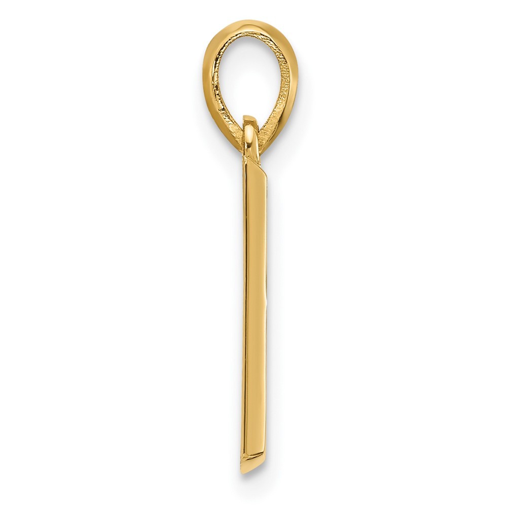 14k Yellow Gold Fancy Letter B