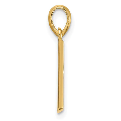14k Yellow Gold Fancy Letter B