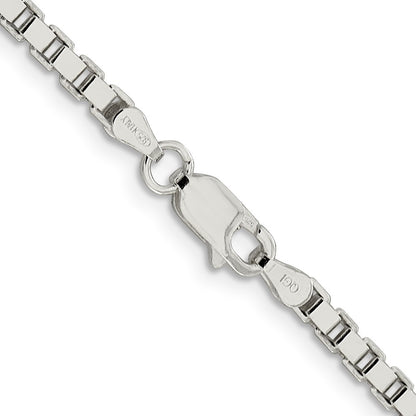 Sterling Silver 3mm Box Chain Necklace