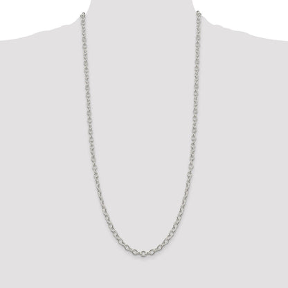 Sterling Silver 5.3mm Oval Cable Chain