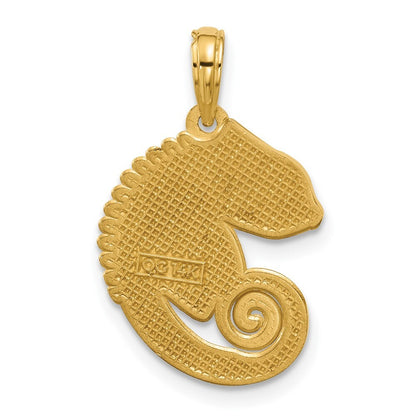 14k Yellow Gold Polished Chameleon Pendant for Women