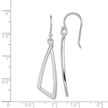 Sterling Silver Polished Fancy Dangle Earrings