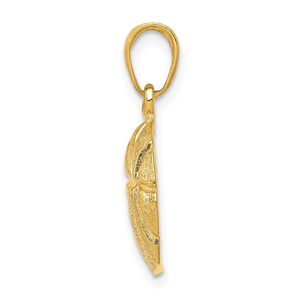 14k Yellow Gold Basketball Pendant for Women