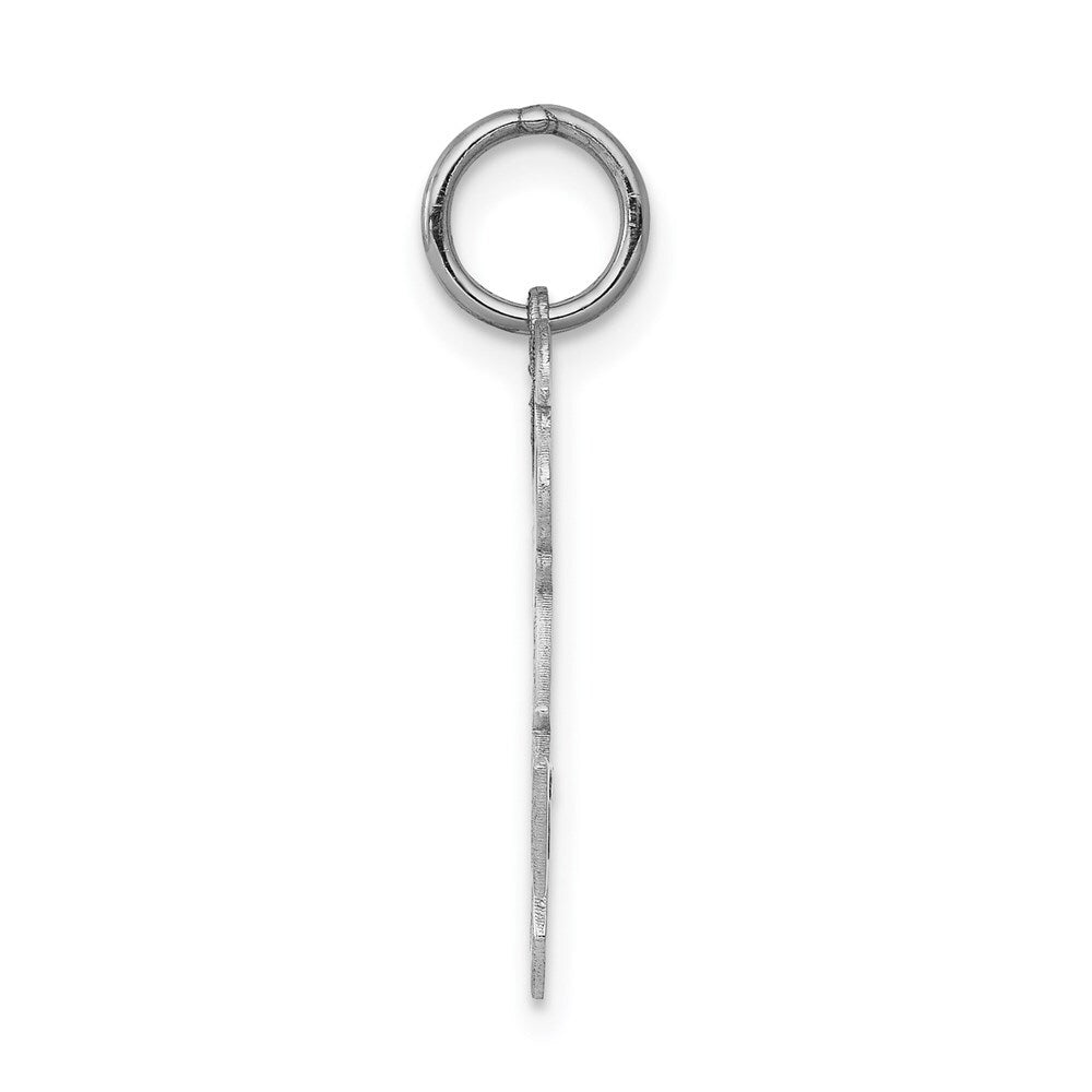 14k White Gold Kid Charm Pendant for Women