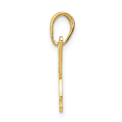 14k Yellow Gold Butterfly Cut-out Pendant