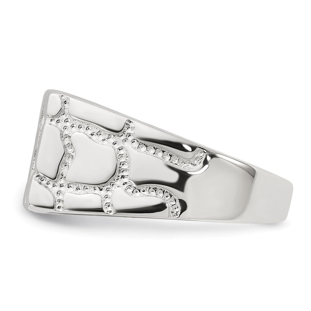 Sterling Silver Nugget Ring Size 9