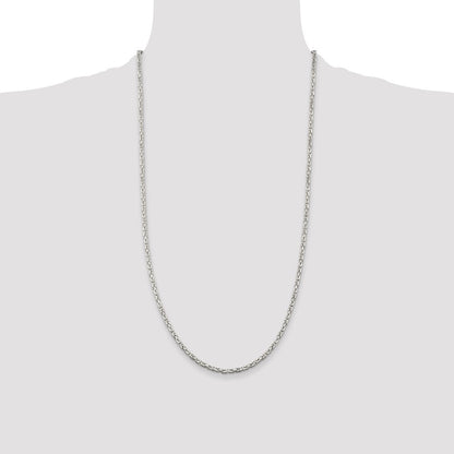 Sterling Silver 2.5mm Byzantine Chain