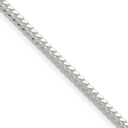 Sterling Silver Polished 2.9mm Domed Curb Chain Necklace