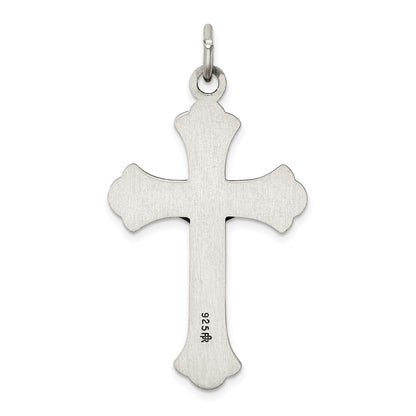 Sterling Silver Antiqued INRI Crucifix Pendant Holiday Gift for Women