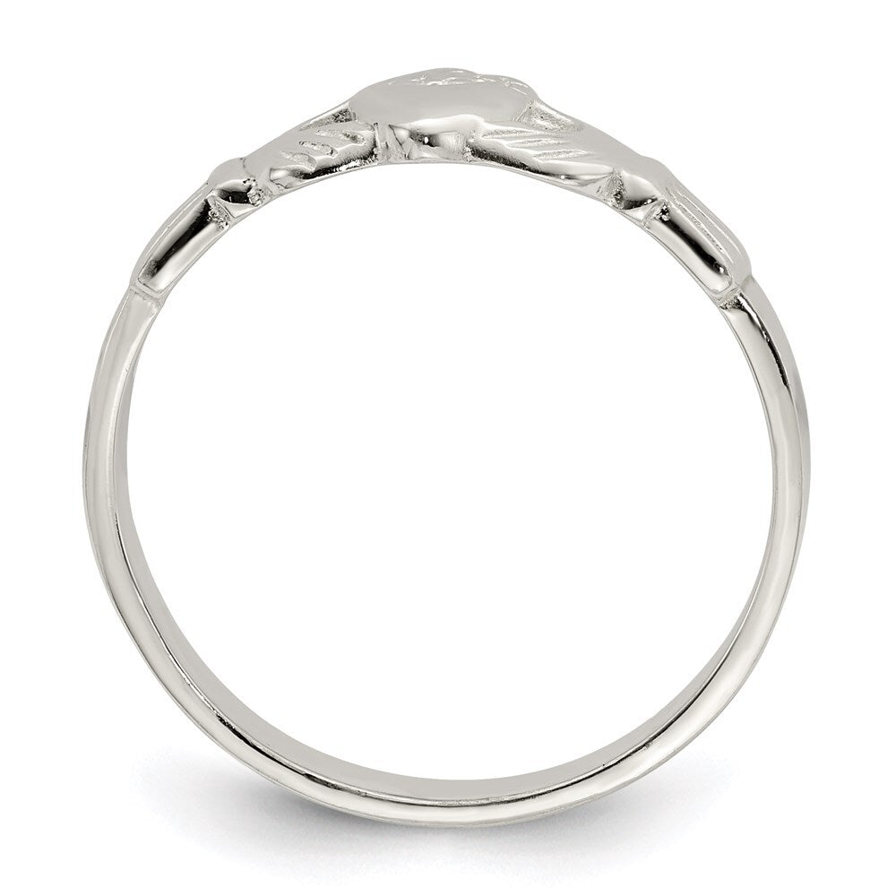 Sterling Silver Claddagh Ring Size 6