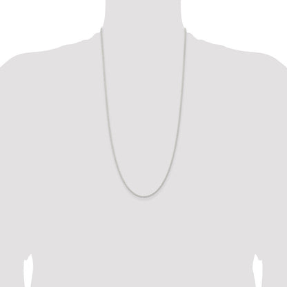 Sterling Silver 1.8mm Solid Rope Chain