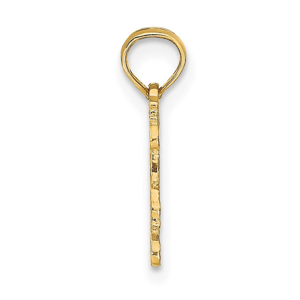 14k Yellow Gold TAURUS Zodiac Charm