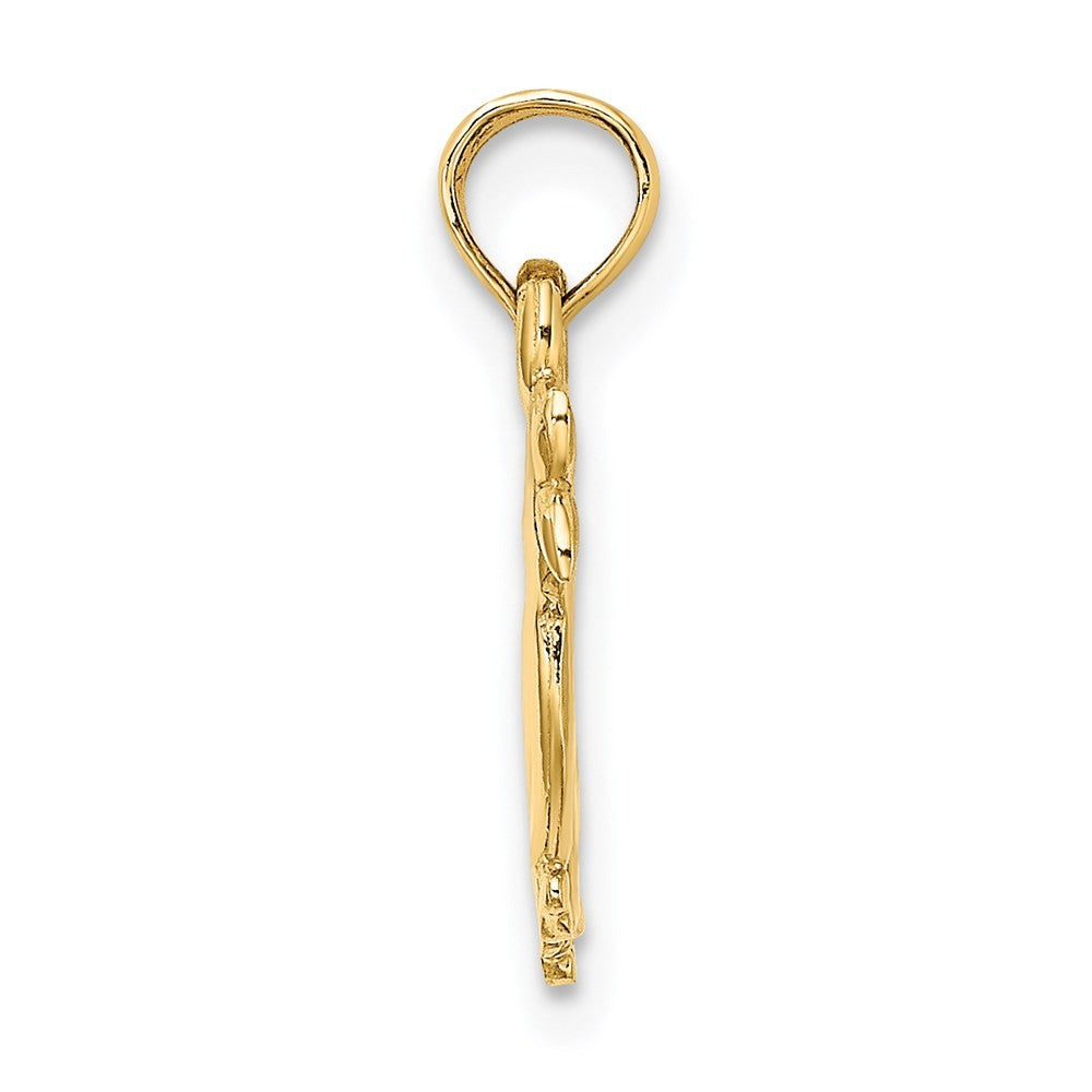14k Yellow Gold 3-D Two Ducks Charm