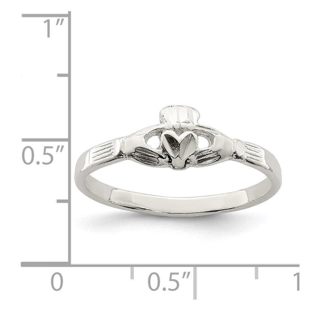 Sterling Silver Claddagh Ring Size 7
