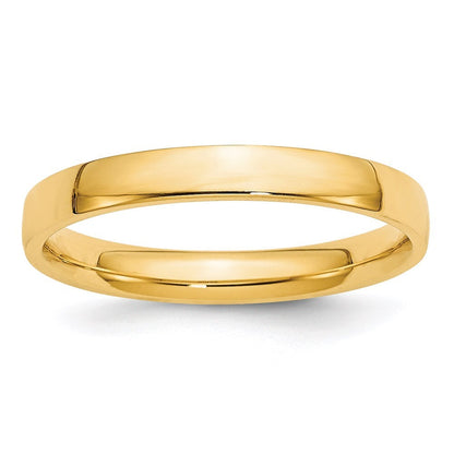 14K Yellow Gold Yellow Gold 3mm Lightweight Comfort Fit Wedding Band Size 11