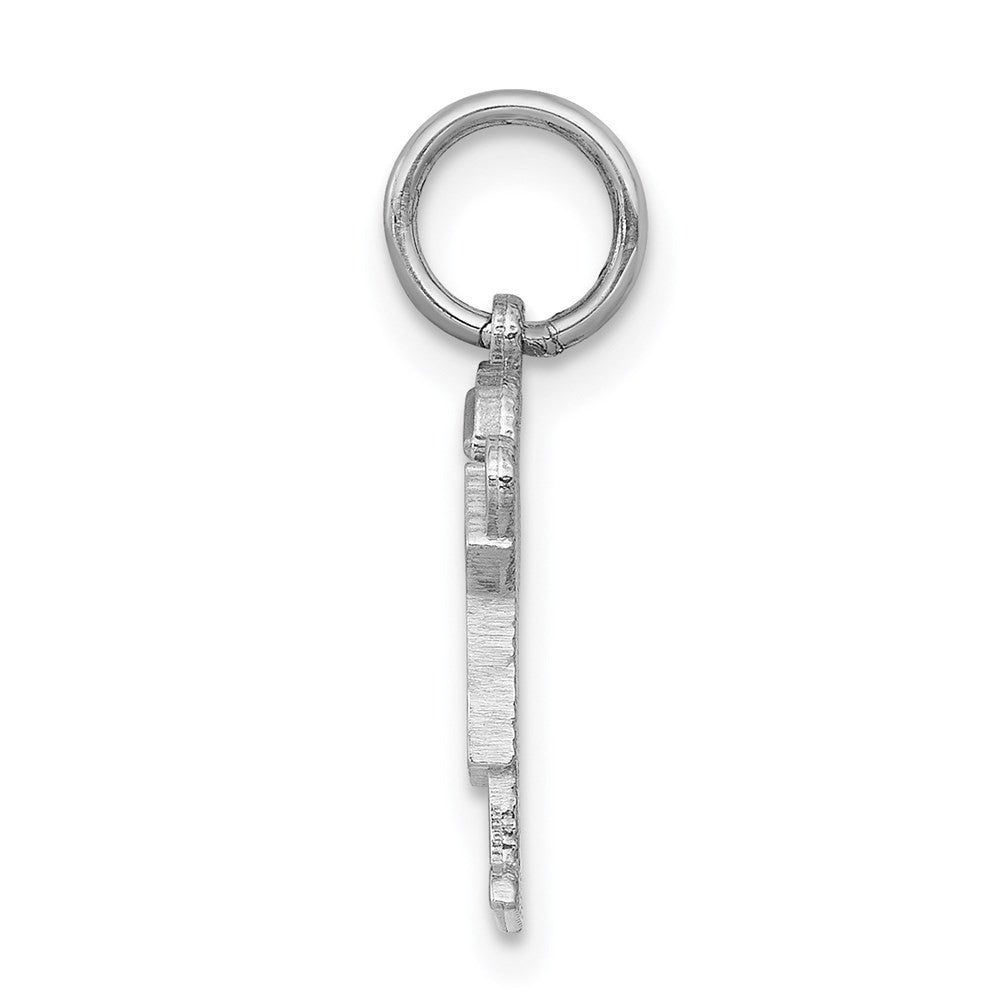 14k White Mini Boy Love Charm Pendant