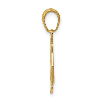 14k Yellow Gold Small St. Florian Badge Pendant for Women