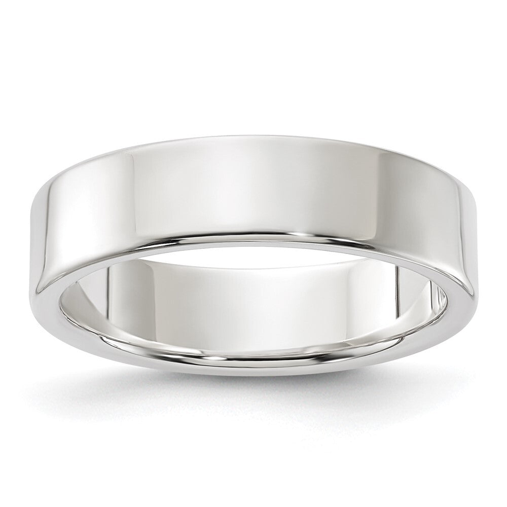 Sterling Silver 5mm Lightweight Flat Size 6 Band Ring