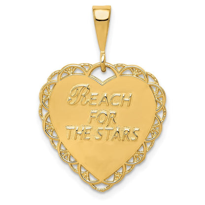 14k Yellow Gold Reversible SWEET 16 Charm Pendant