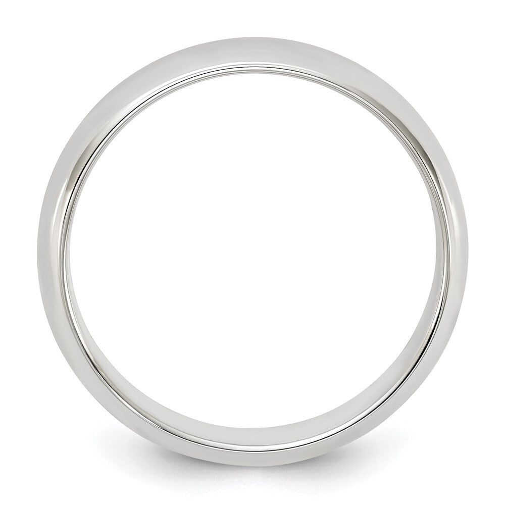 Sterling Silver 5mm Half Round Size 5 Band Ring