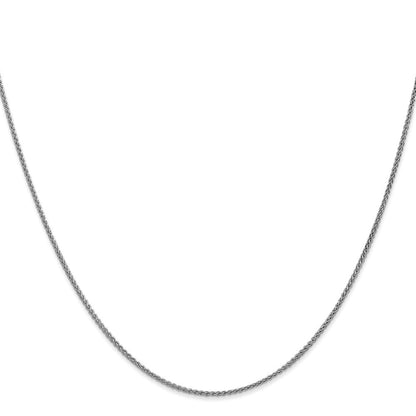 14K White Gold 16 inch 1.25mm Spiga Chain Necklace