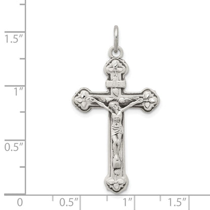 Sterling Silver Antiqued INRI Crucifix Pendant Holiday Gift for Women