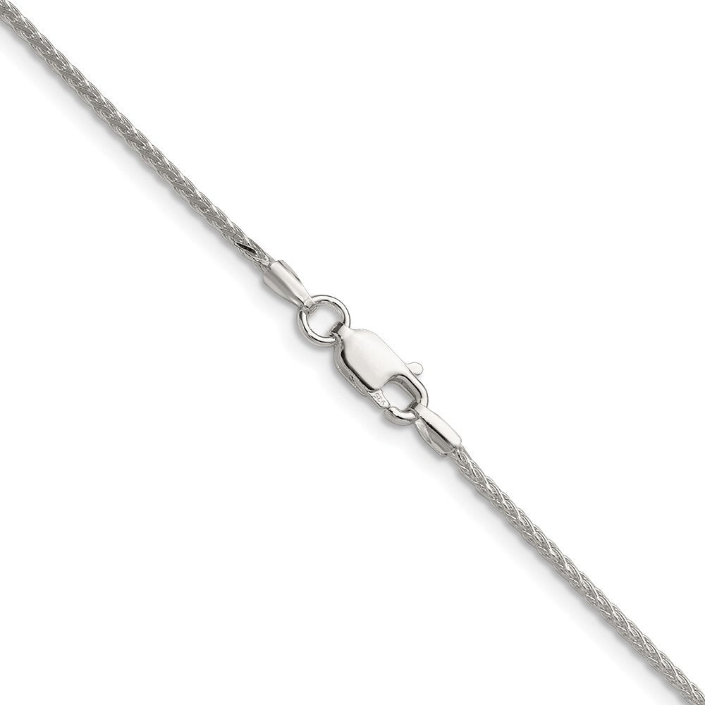 Sterling Silver 1.45mm 8 Sided Diamond-cut Double Spiga Chain