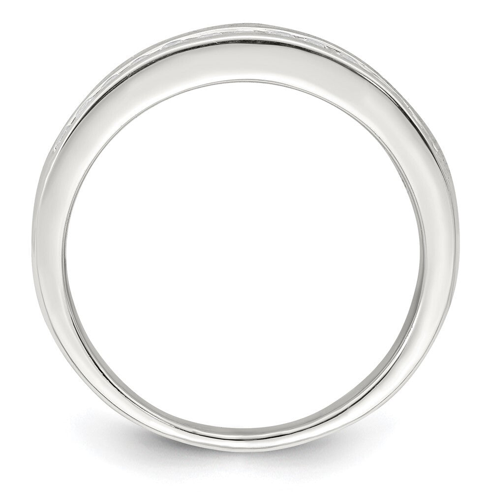 Sterling Silver CZ Ring Size 8