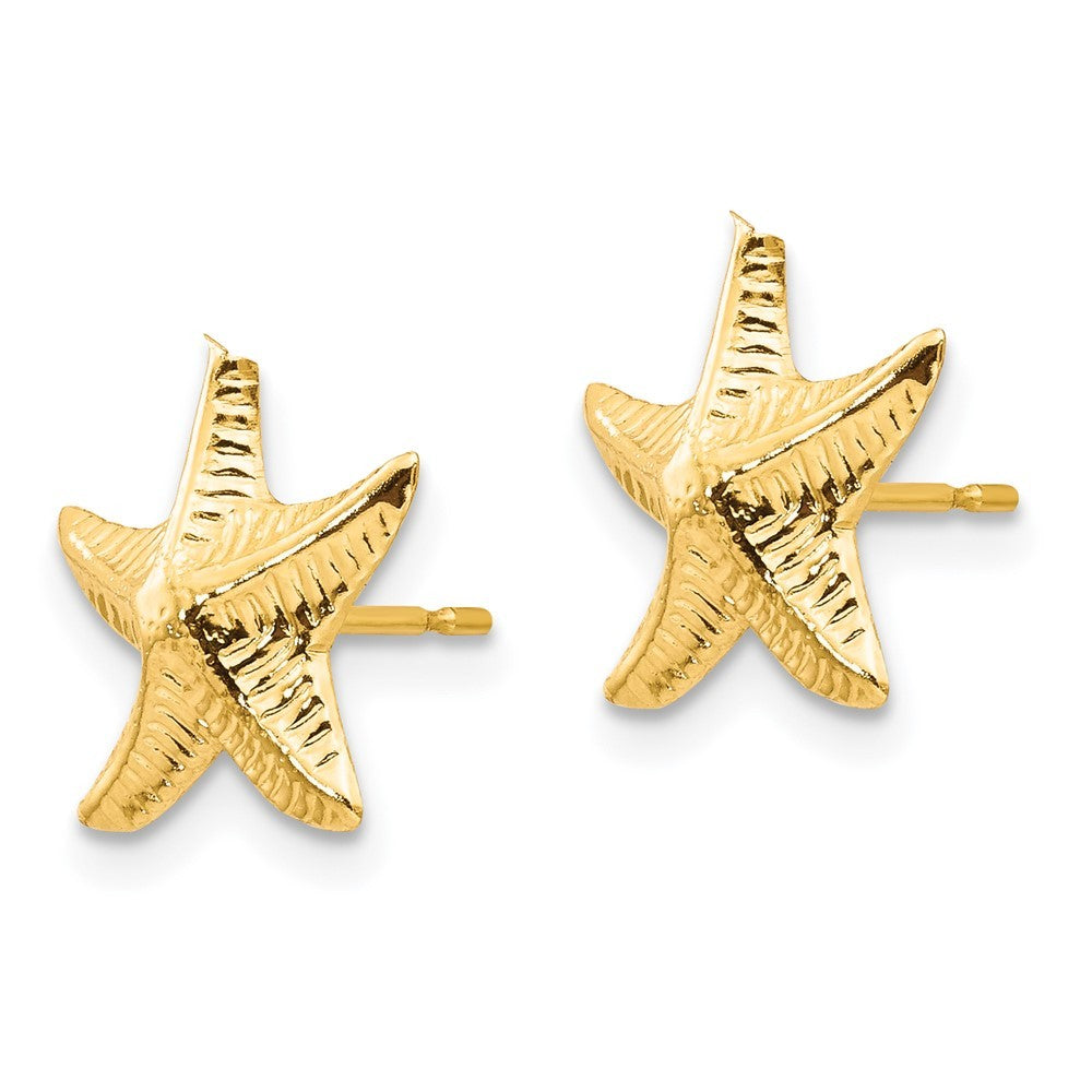 14k Yellow Gold Madi K Starfish Post Earrings