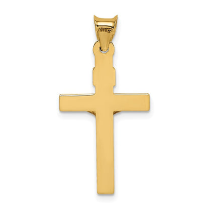 14k Two-tone Gold Crucifix Pendant for Women