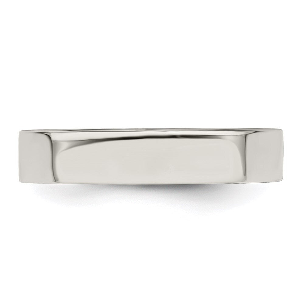 Sterling Silver 4mm Lightweight Flat Size 13 Band Ring