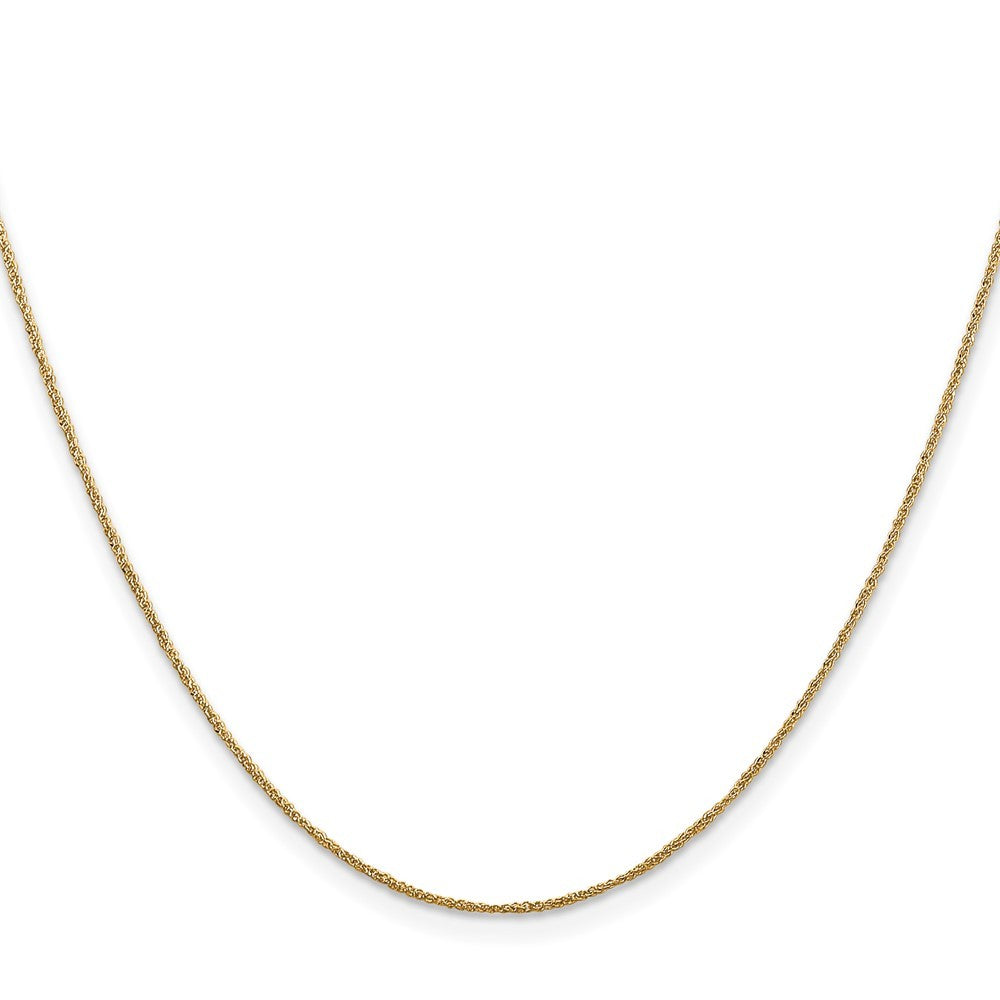 14k Yellow Gold 14 inch .70mm Ropa with Spring Ring Clasp Chain Necklace