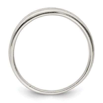 Sterling Silver Swirl Ring Size 7