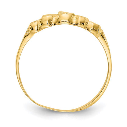 14K Yellow Gold Nugget Ring