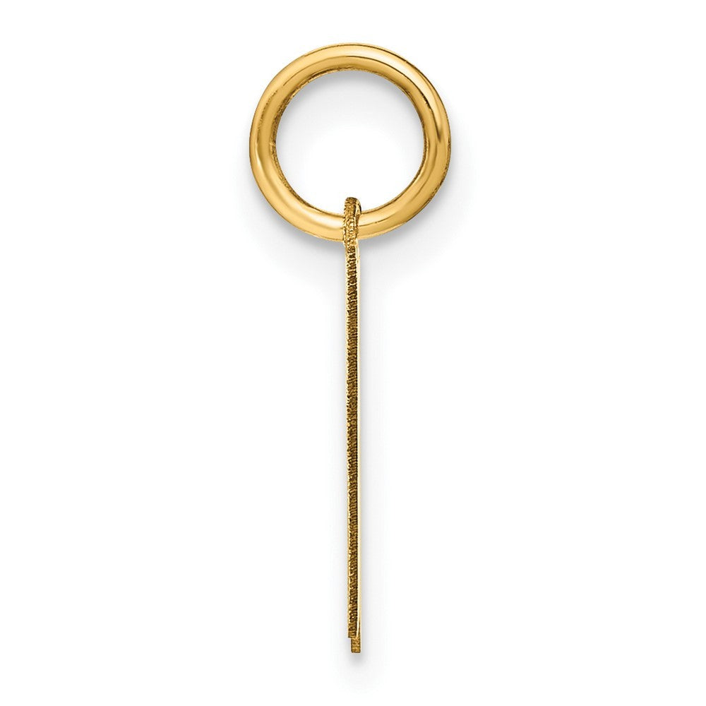 14k Yellow Gold Letter K Initial Pendant