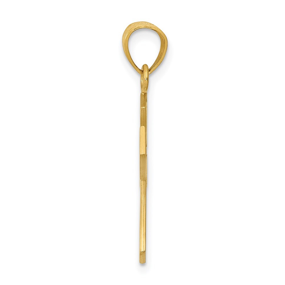 14k Yellow Gold Reversible Passion Cross Pendant