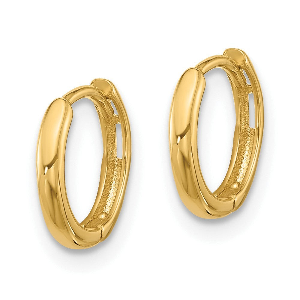 14k Yellow Gold Hinged Hoop Earrings