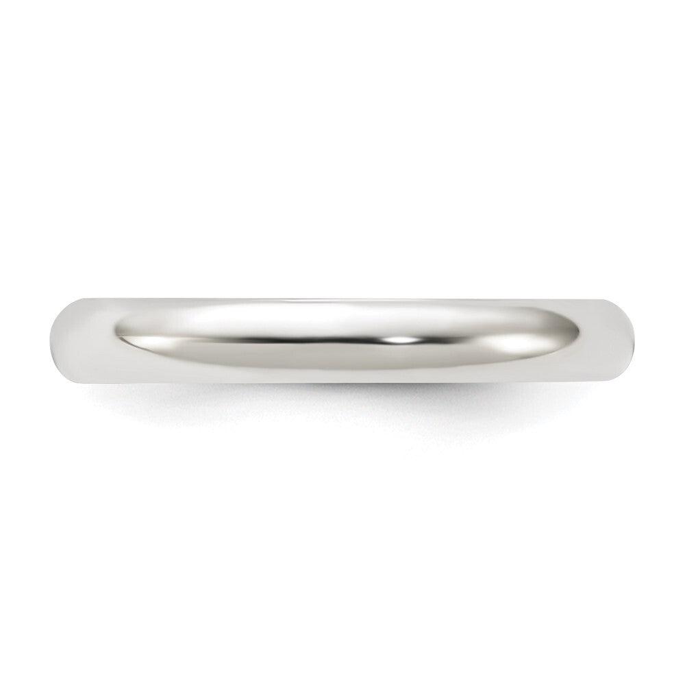 Sterling Silver 3mm Half Round Size 13 Band Ring