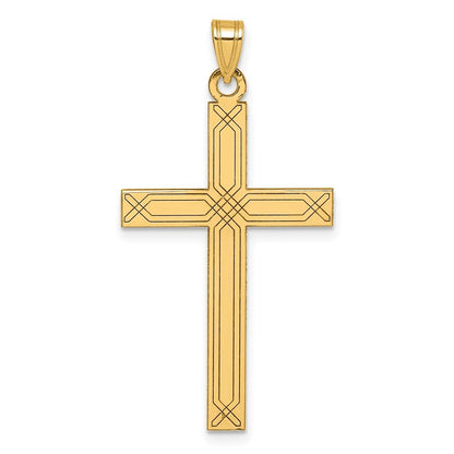 14k Yellow Gold Cross Pendant