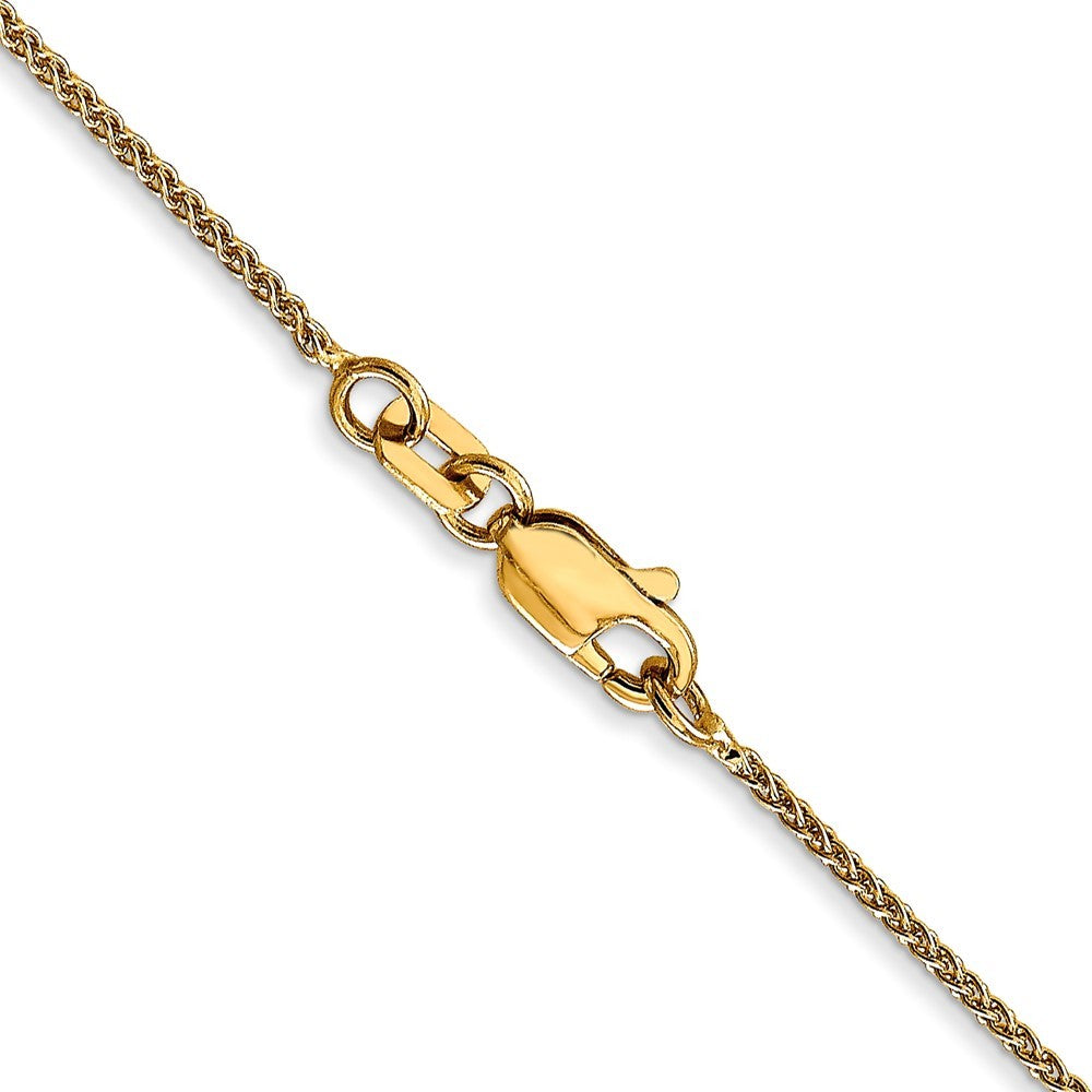 14k Yellow Gold 18 inch 1.05mm Spiga Chain Necklace