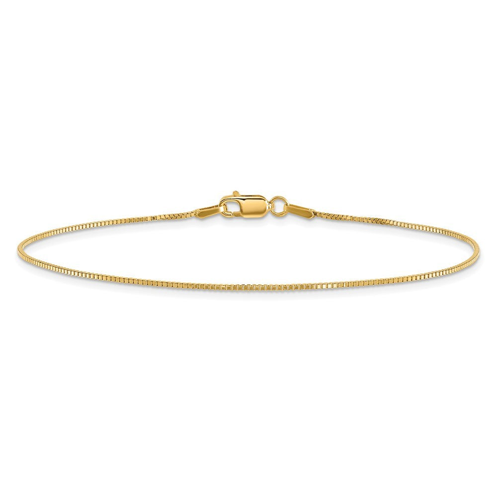 14k Yellow Gold 8 inch .95mm Box Bracelet