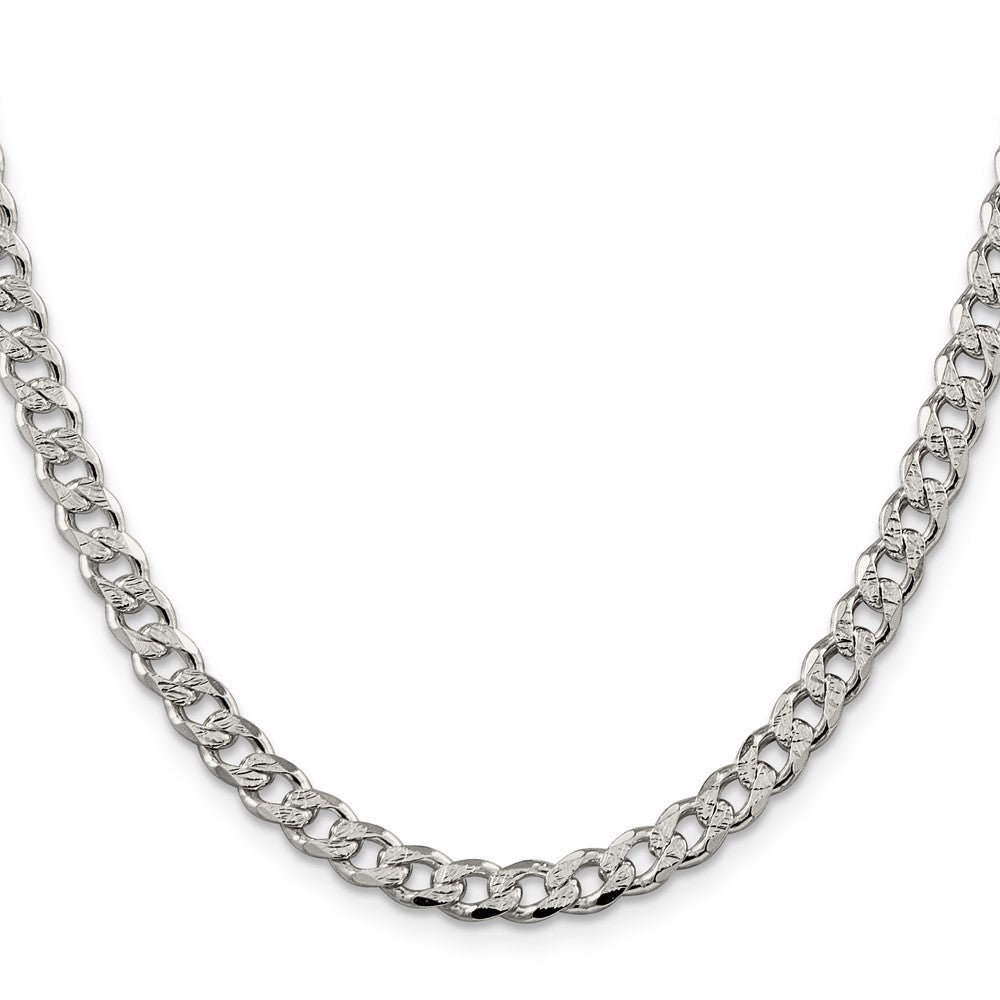 Sterling Silver 5.5mm Curb Chain Necklace