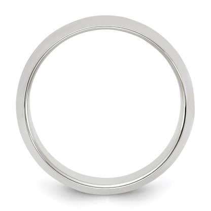 Sterling Silver 8mm Half Round Size 7 Band Ring