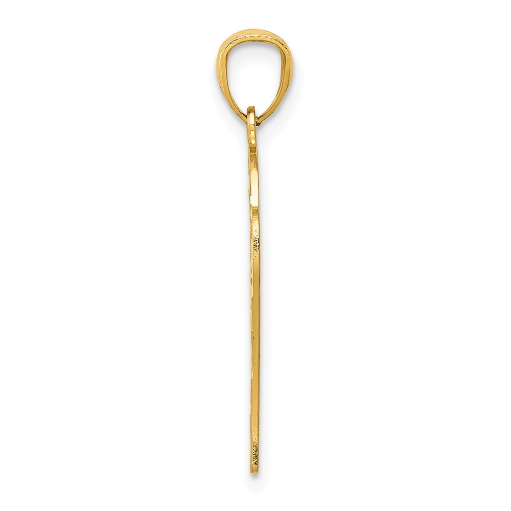 14k Yellow Gold Basketball Pendant for Women