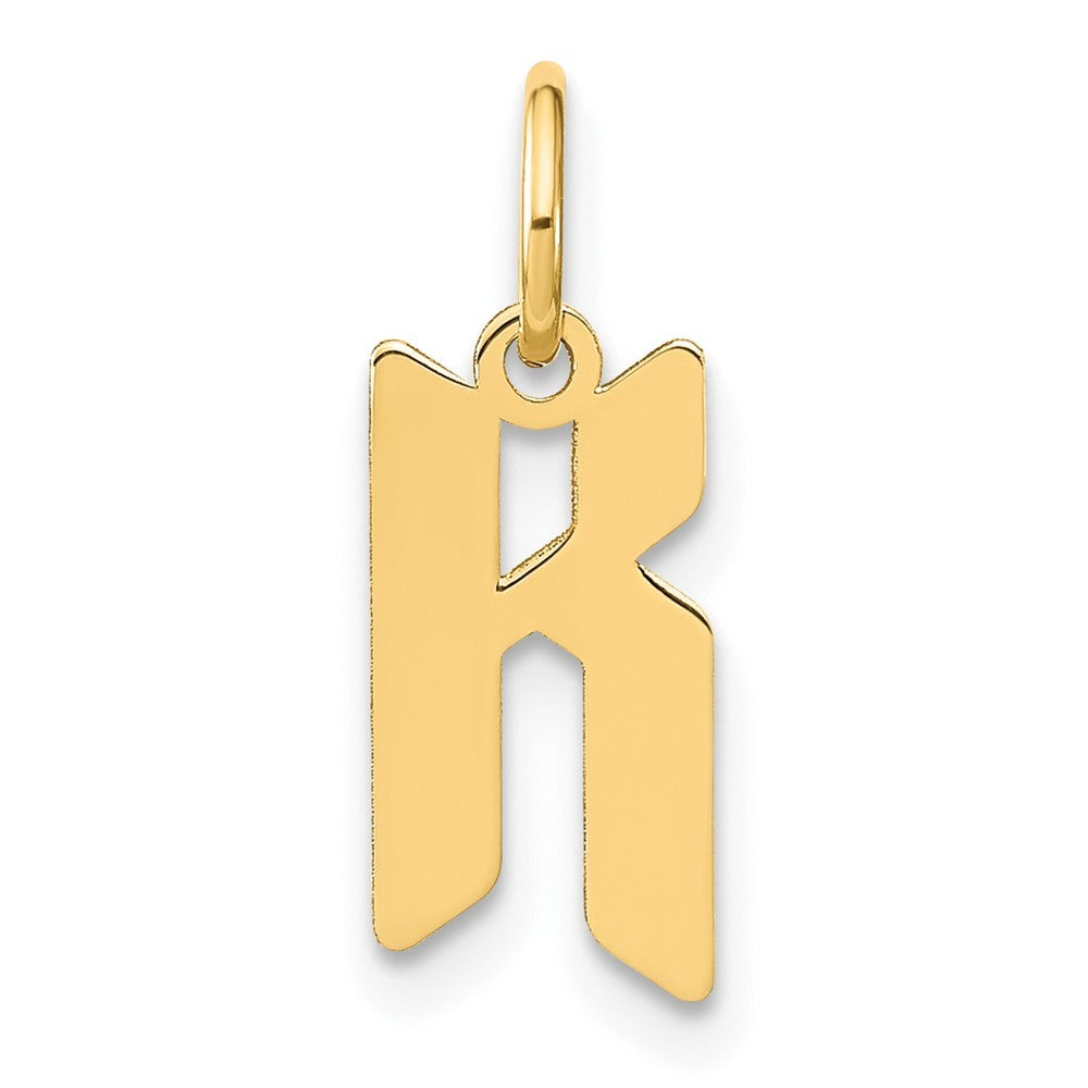 14k Yellow Gold Letter K Initial Pendant